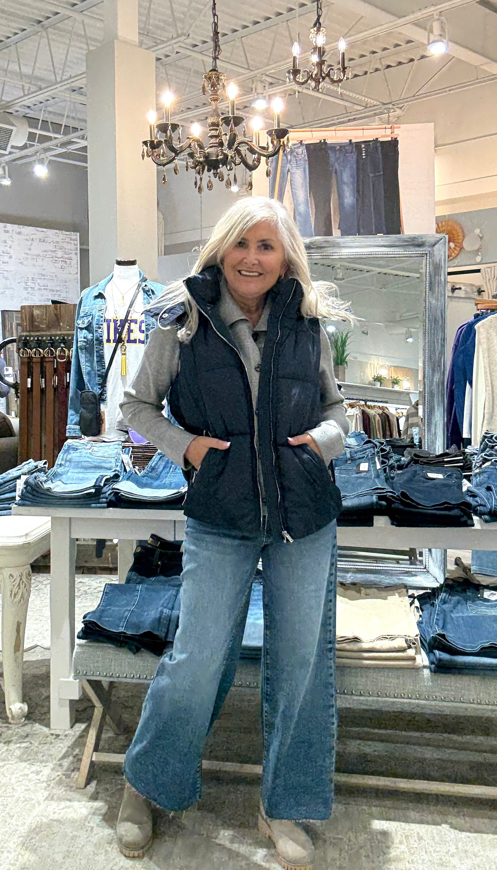 Quilted Vest with Removable Hood