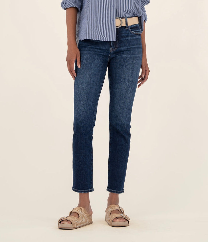 Reese High Rise Ankle Straight Denim