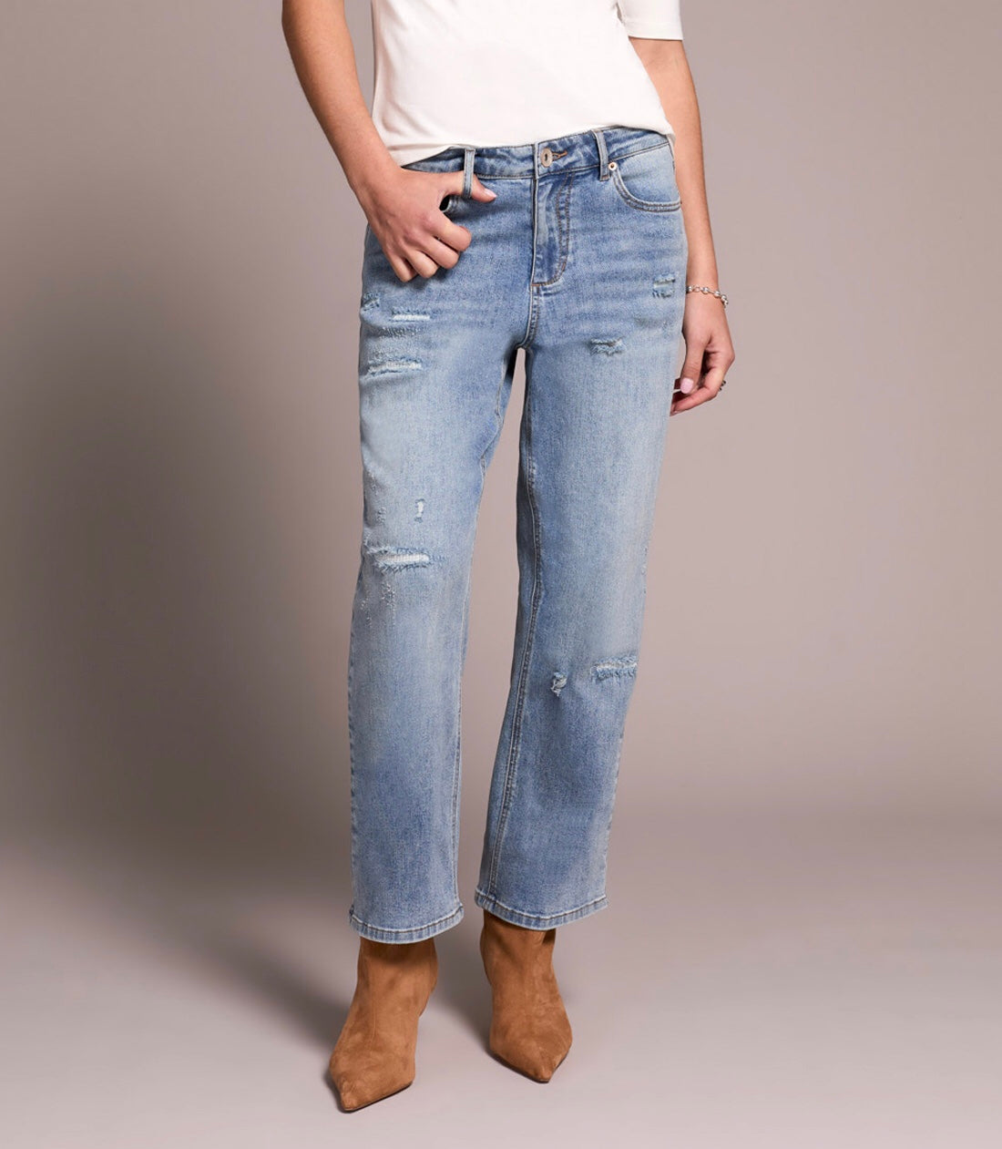 Audrey Super Straight Flood Jeans
