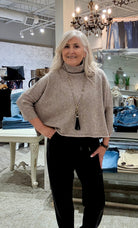 Boxy Turtleneck Sweater