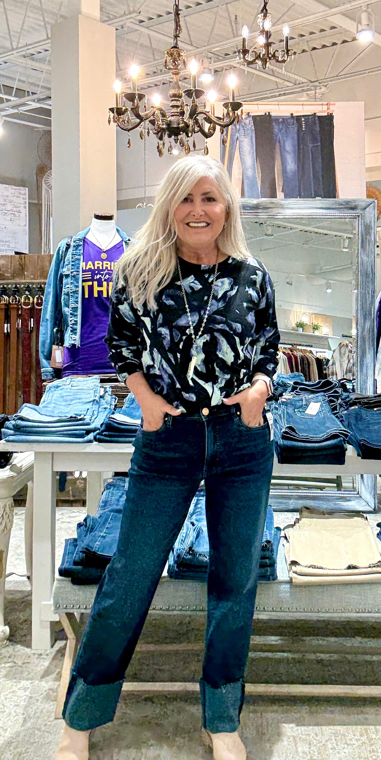 Fay High Rise Straight Leg Denim