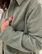 Snap Button Teddy Jacket