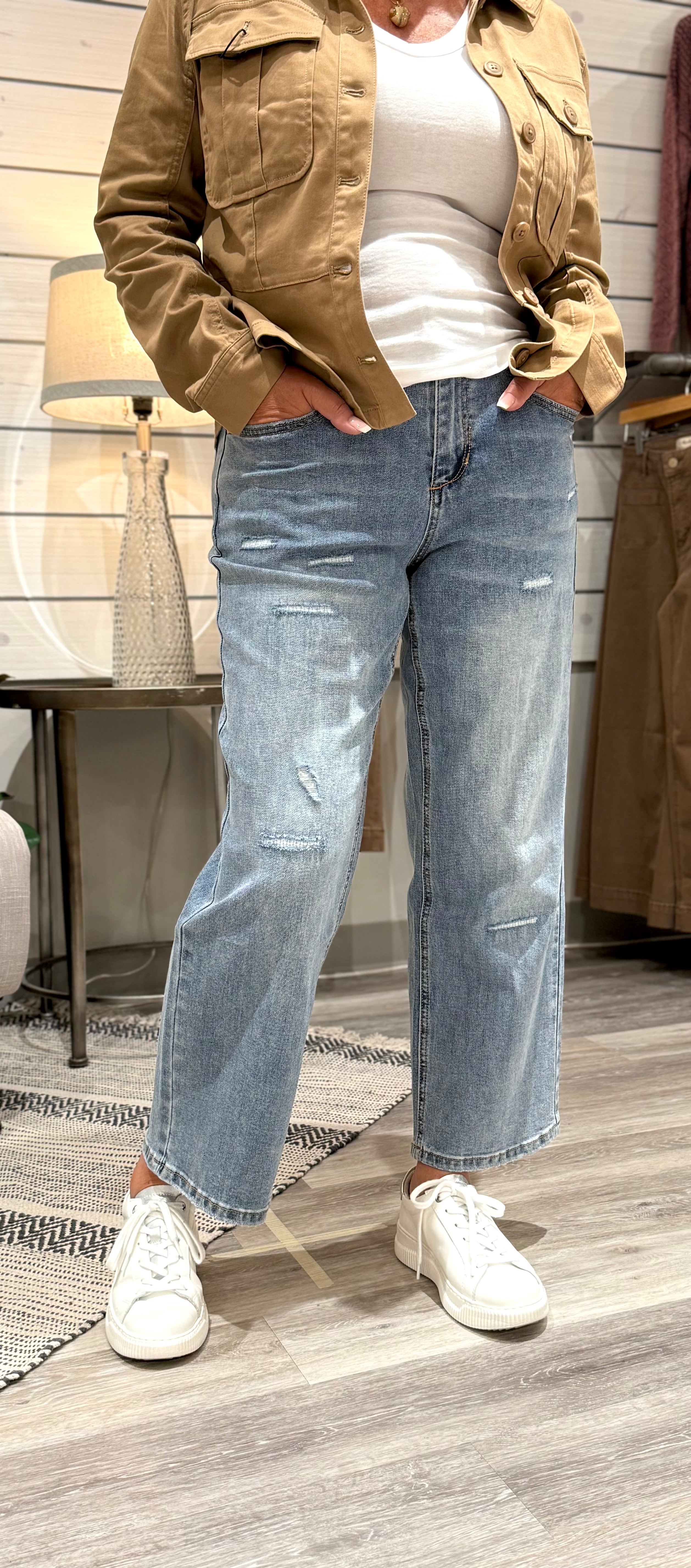 Audrey Super Straight Flood Jeans