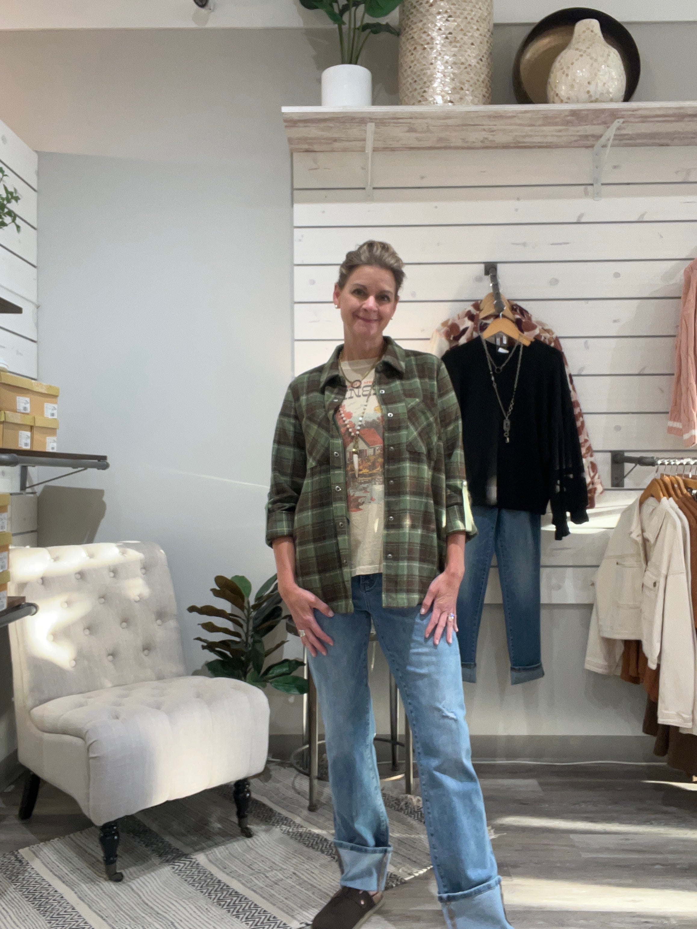 Plaid Shirt Jacket