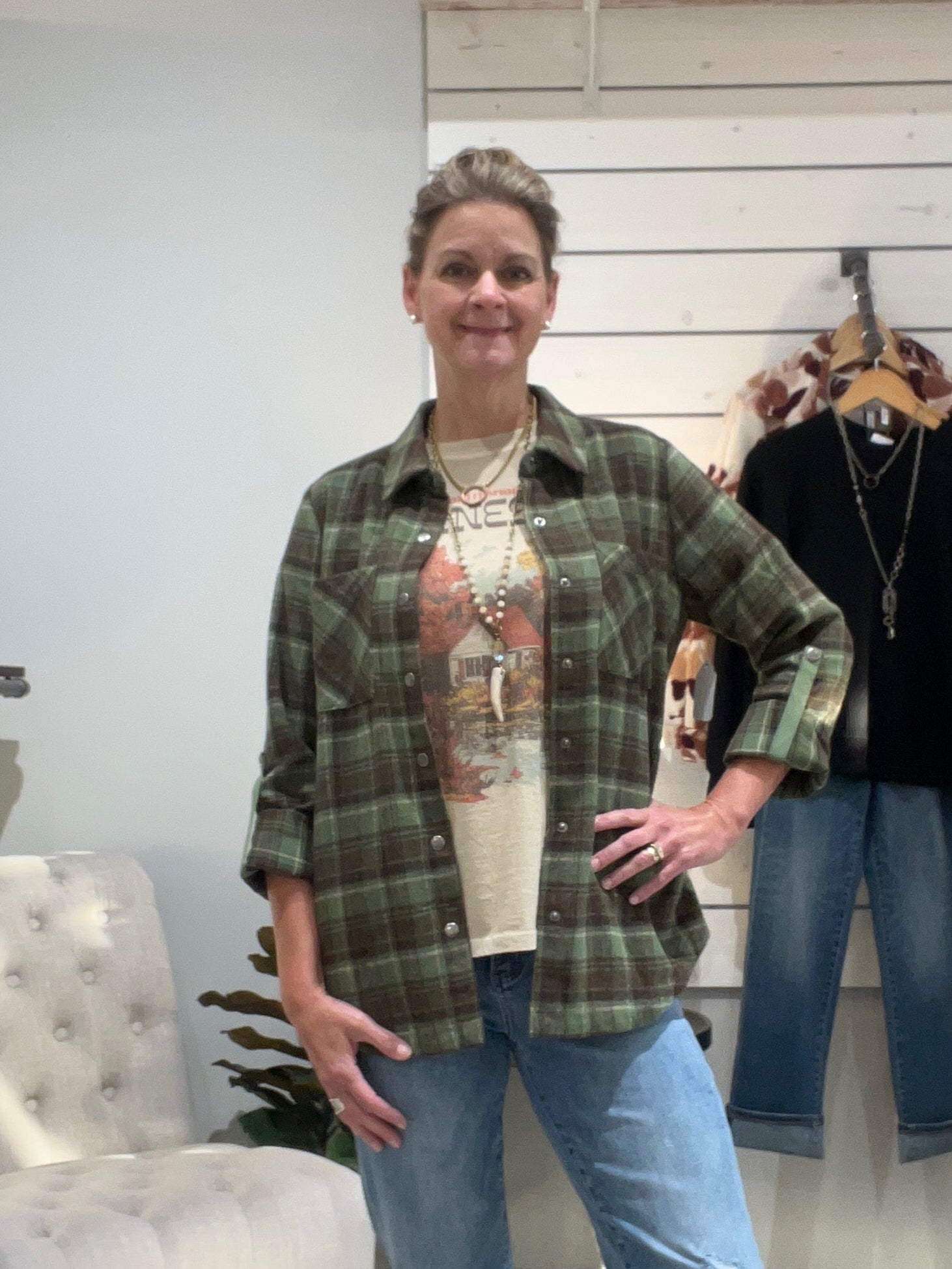 Plaid Shirt Jacket