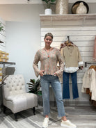 Novelty Yarn Crochet Sweater