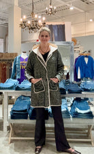 Long Sleeve Double Layer Coat with Pockets