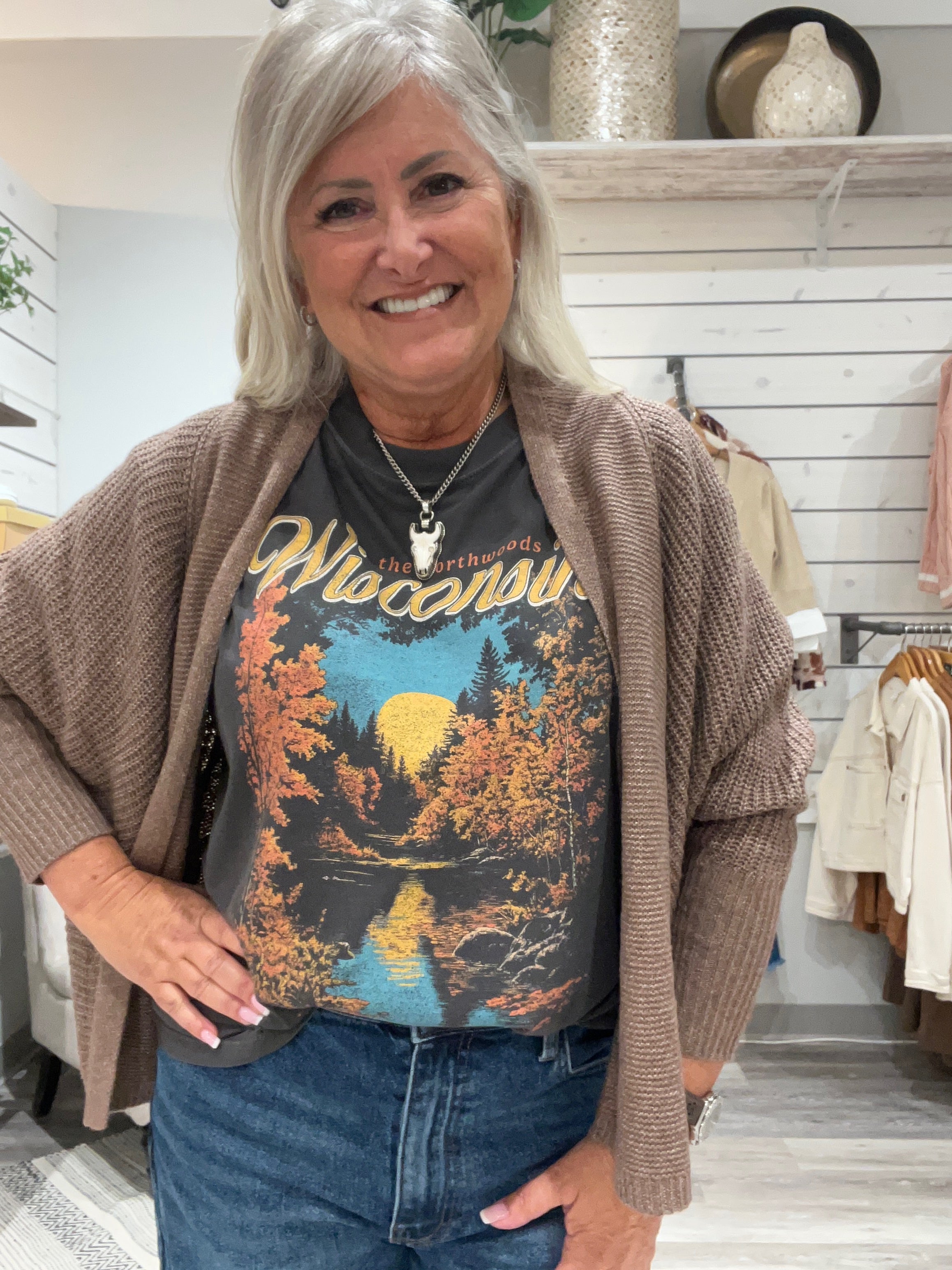 Cropped Sweater Cardigan