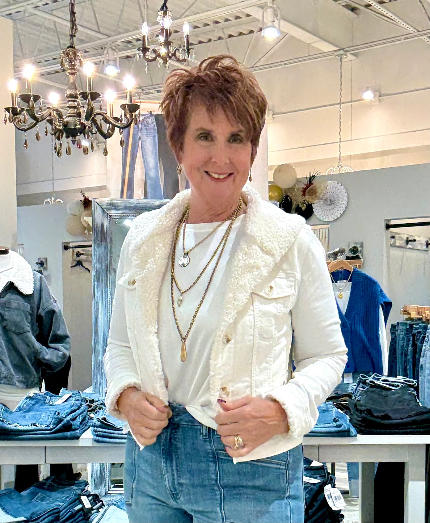 Corduroy Sherpa Collar Trucker Jacket