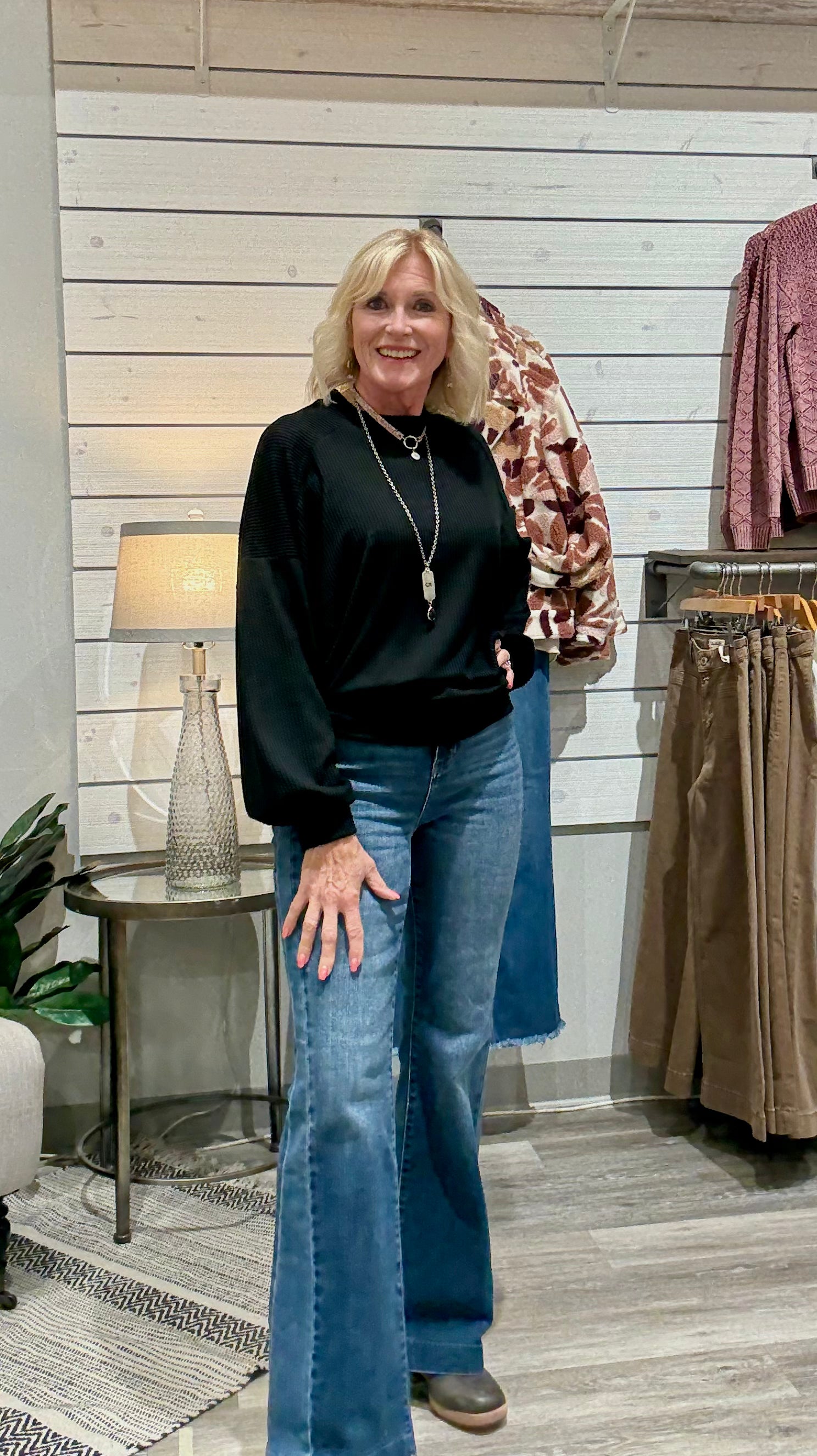 Urban Ribbed Mikayla Top Kylie Paige- black