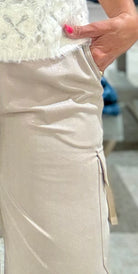 Callie Patent Foil Vegan Suede Cargo Pant