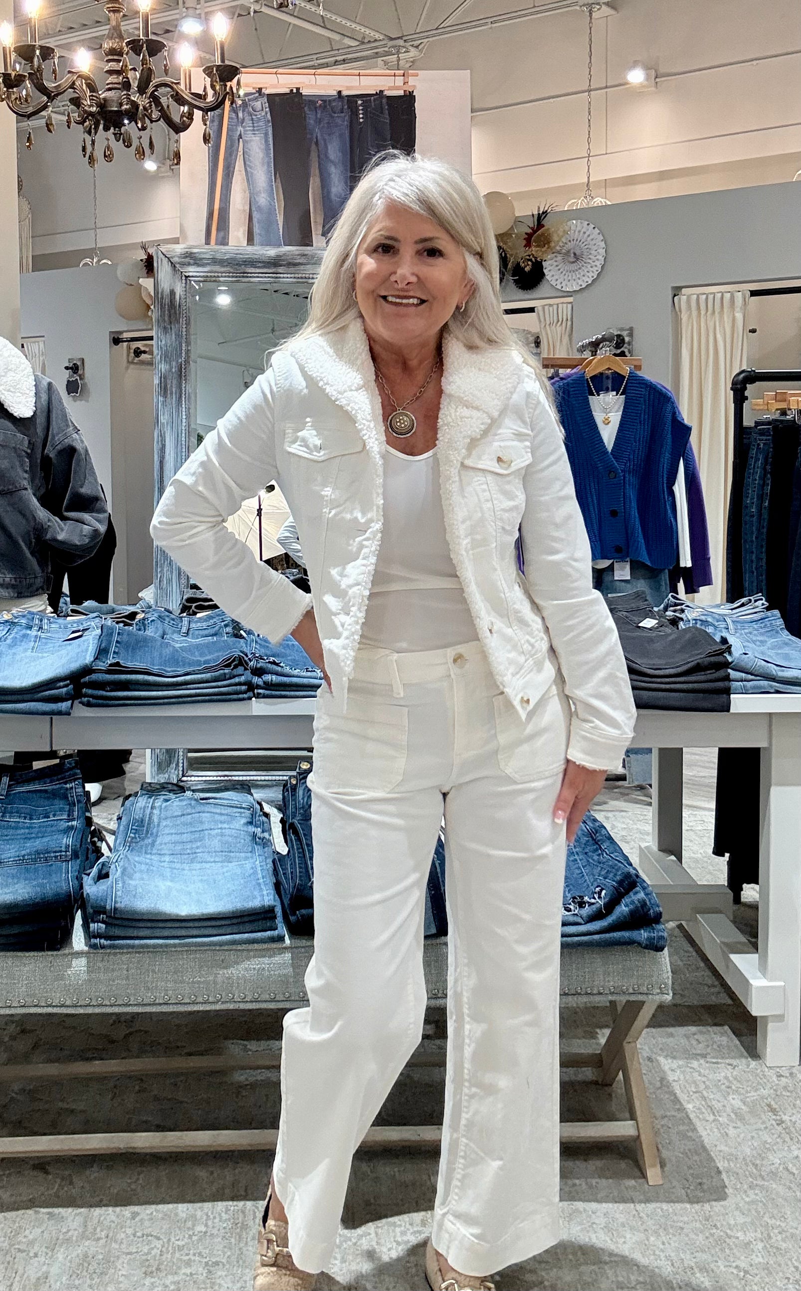 Corduroy Crop Wide Leg with Patch Pockets