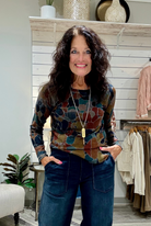 Printed Long Sleeve Top