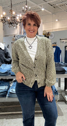 Long Sleeve Button Front Cardigan Sweater-olive