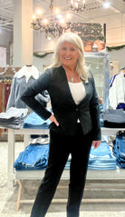 Collarless Fitted Blazer