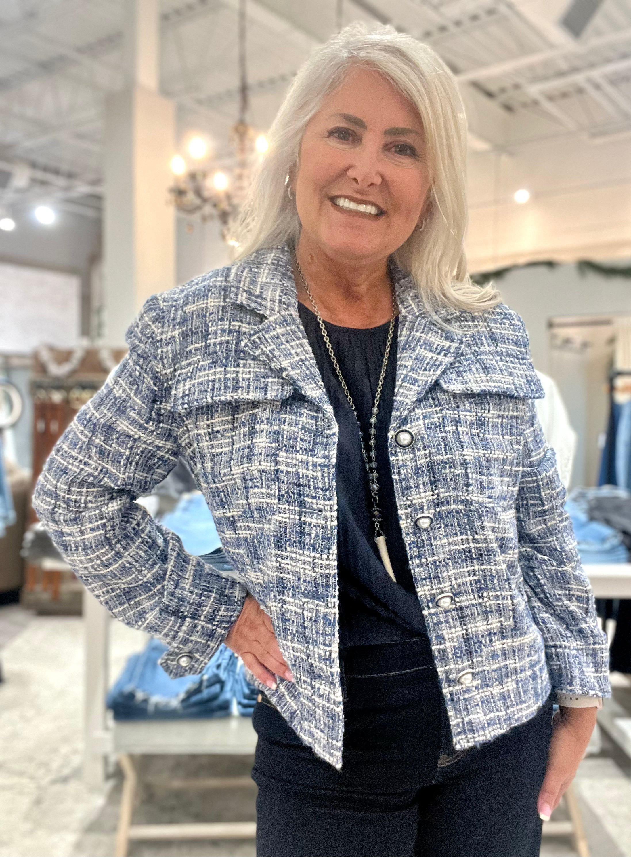 Button Front Boxy Shacket