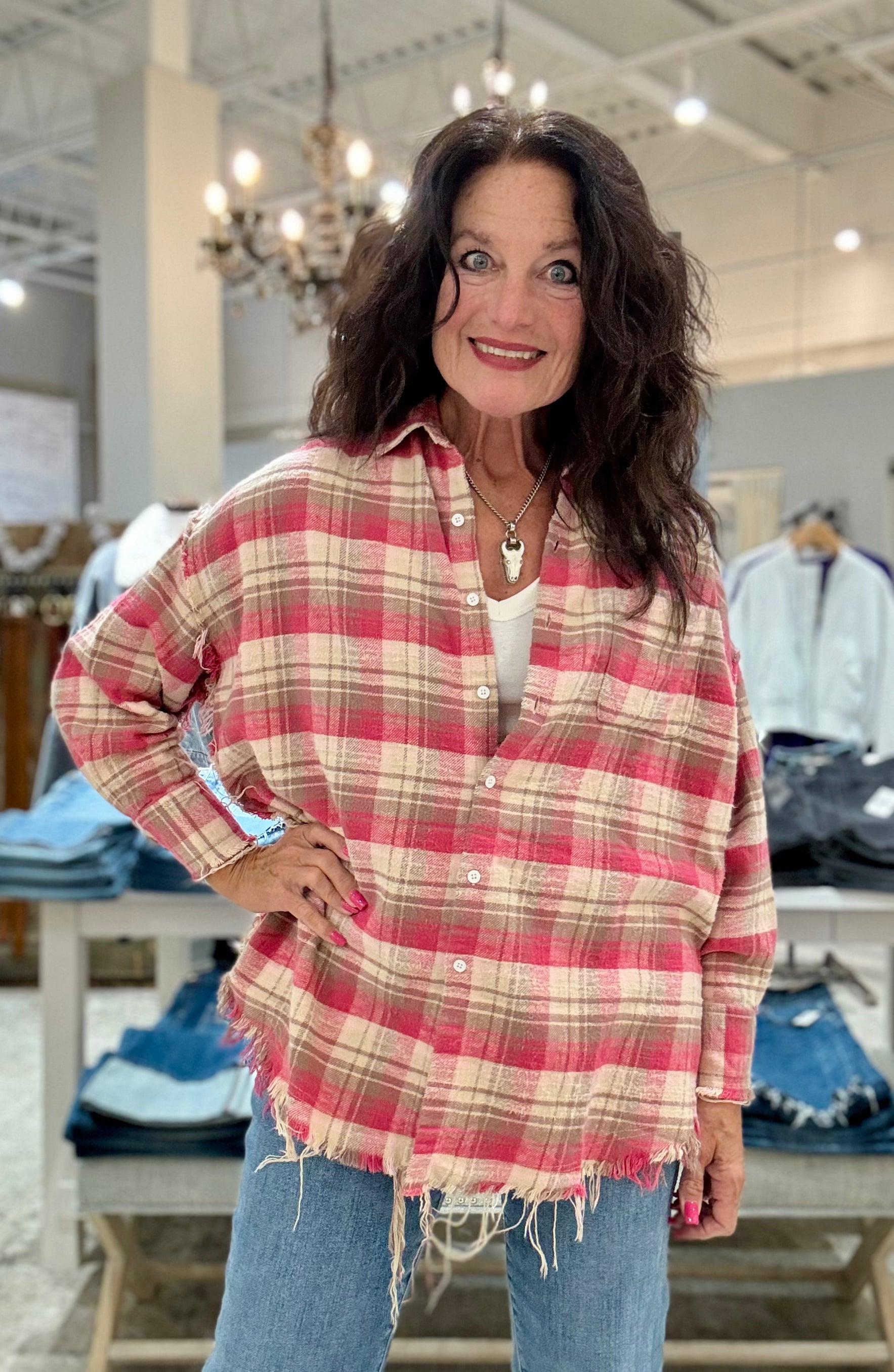 Long Sleeve Plaid Shirt