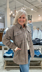 Essential Plaid Print Jacket