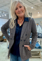 Faux Double Breasted Blazer