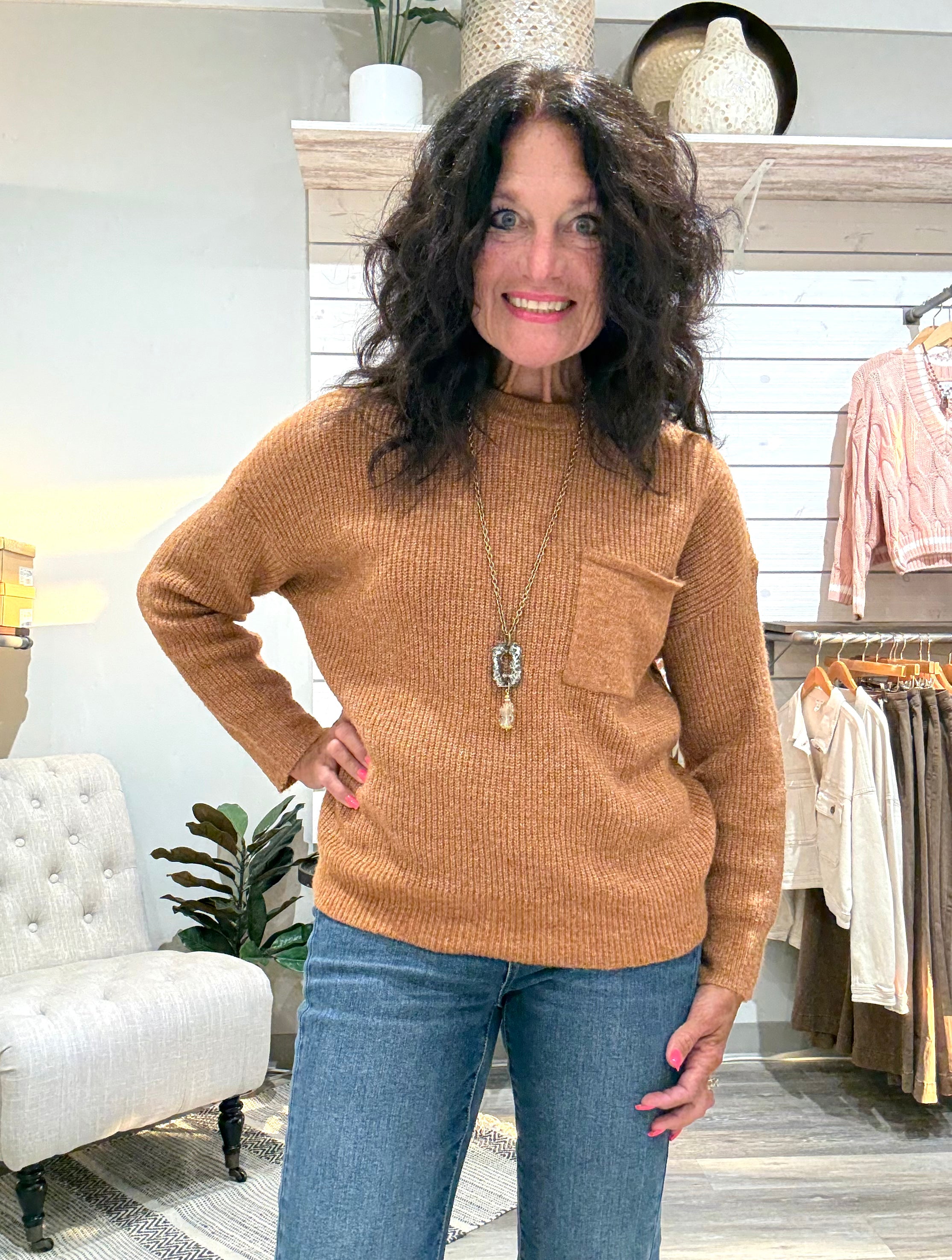 Oversized Solid Pullover Sweater