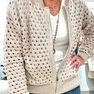 Sweater Zip Up Cardigan