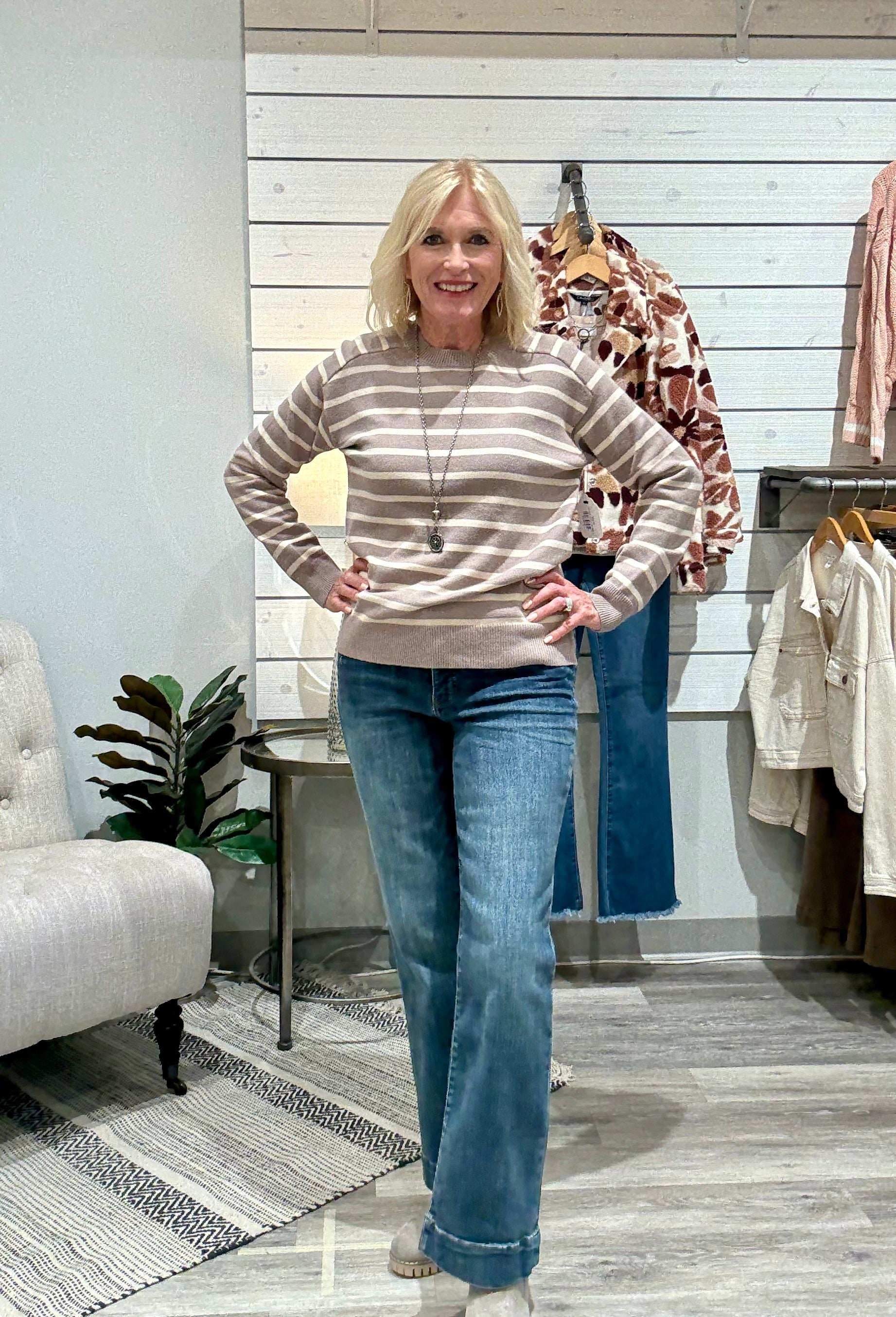 Striped Pullover Sweater