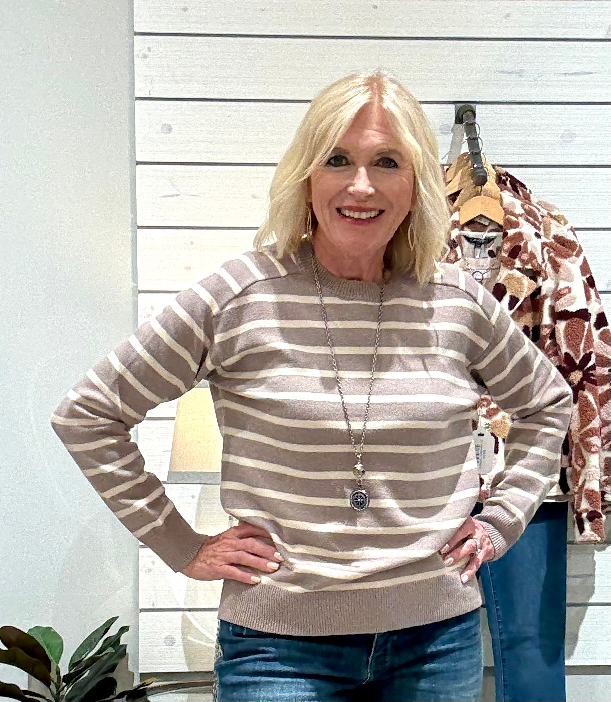 Striped Pullover Sweater