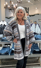 Crew Neck Luxe Rib Tank- white under cardigan