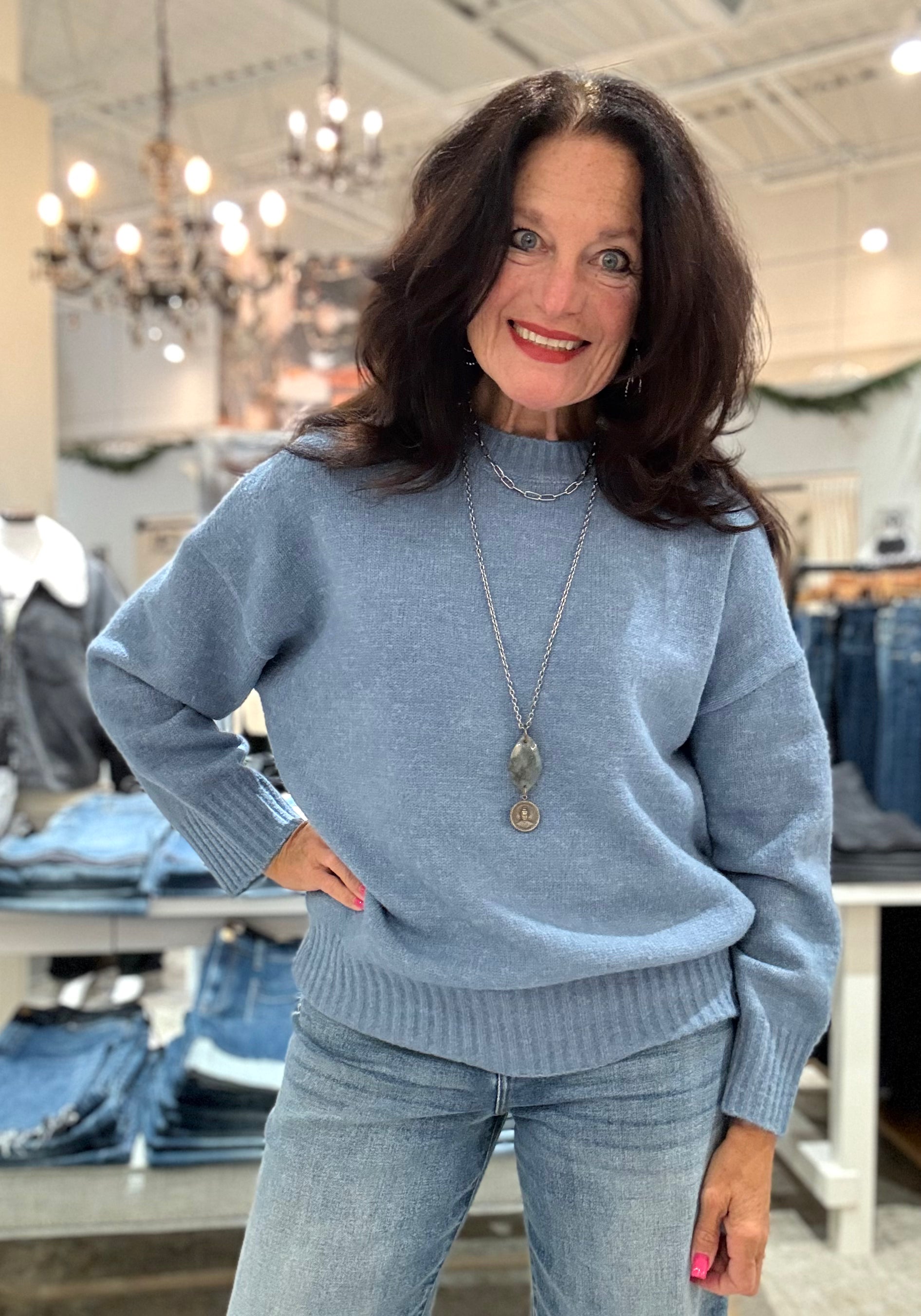 Oversized Drop Shoulder Sweater