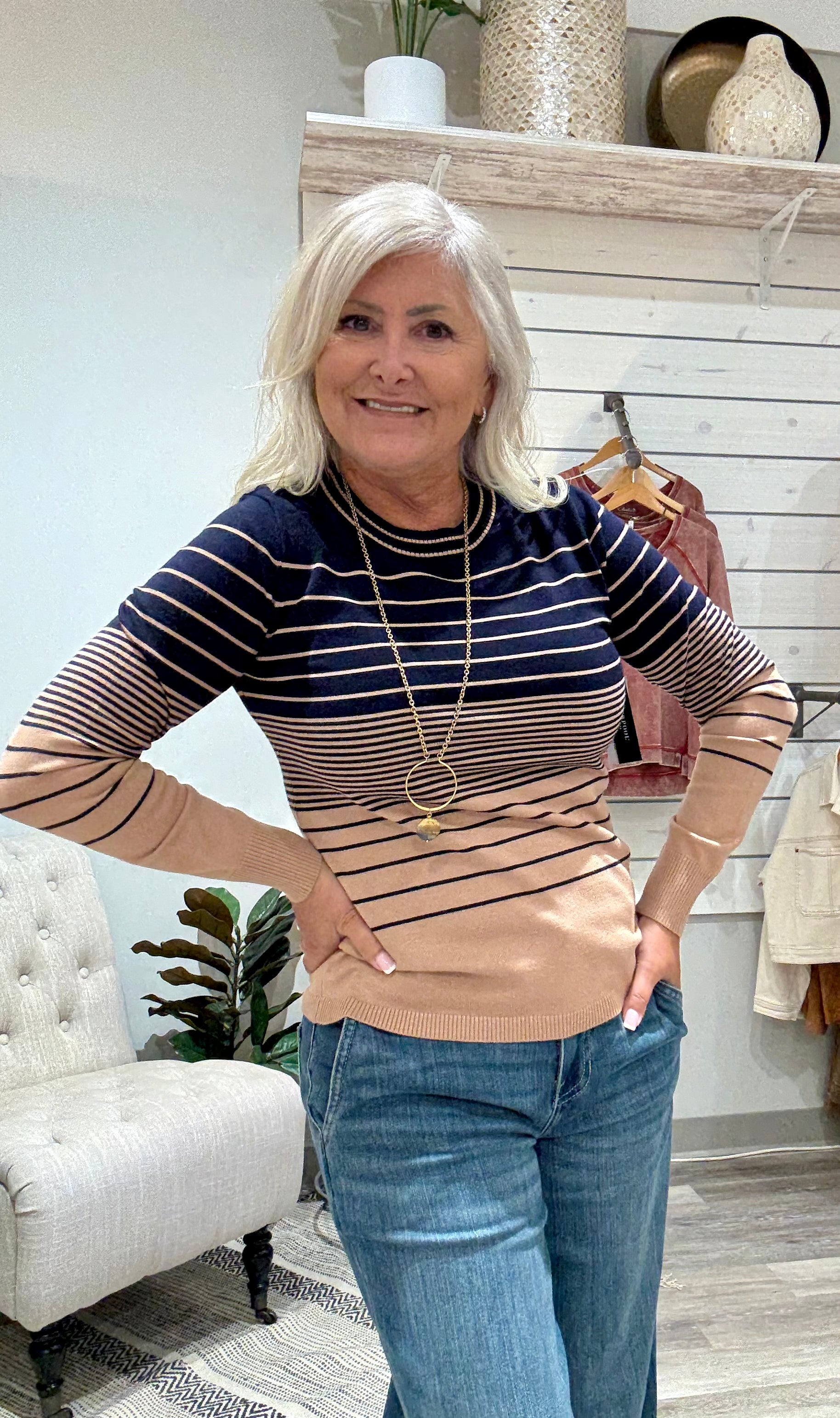 Long Sleeve Crew Neck Sweater