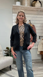 Printed Mesh Blouse
