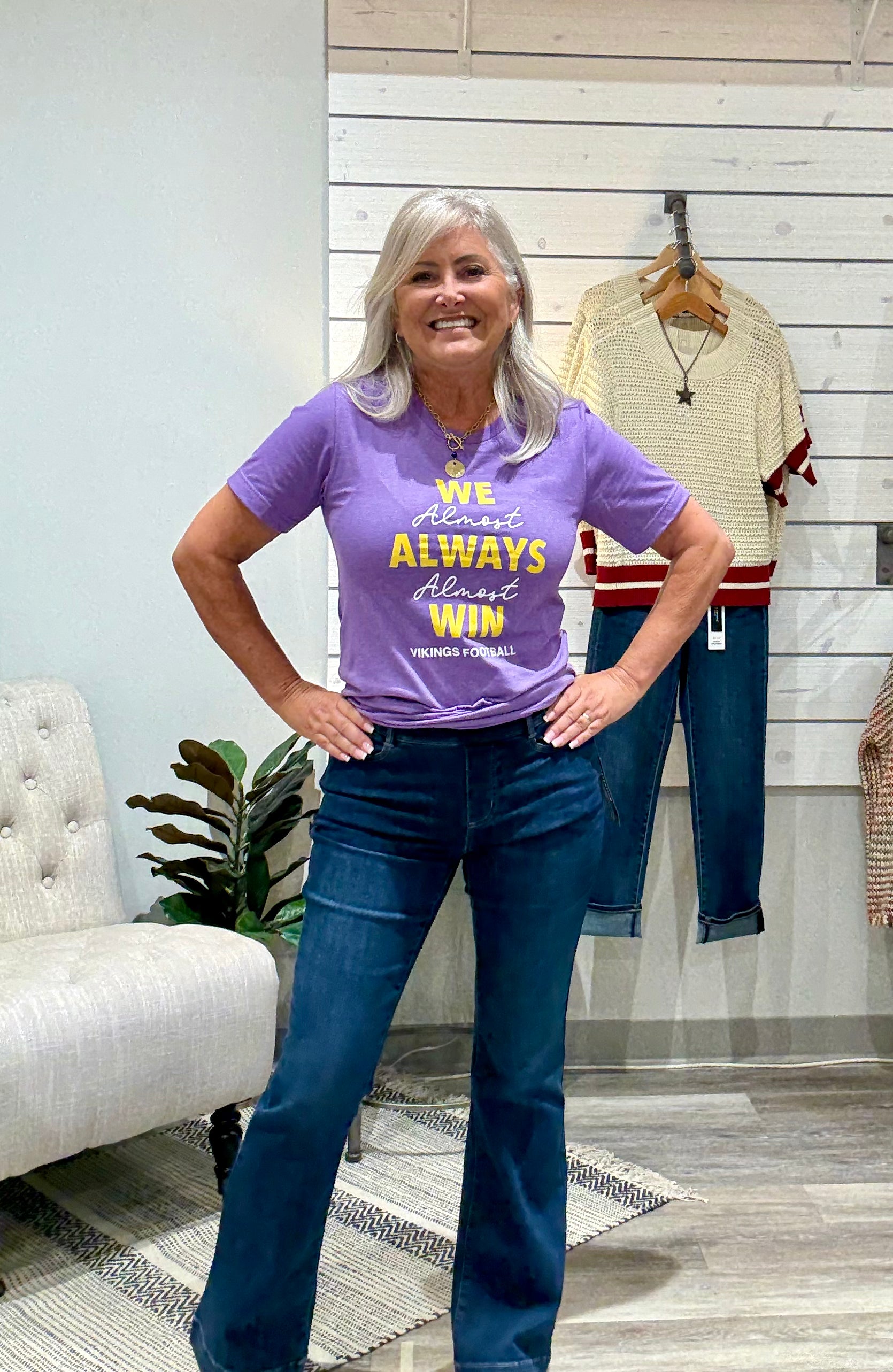 Audrey Pull On Flare Denim- dark night