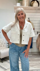 Short Sleeve Button Jacket