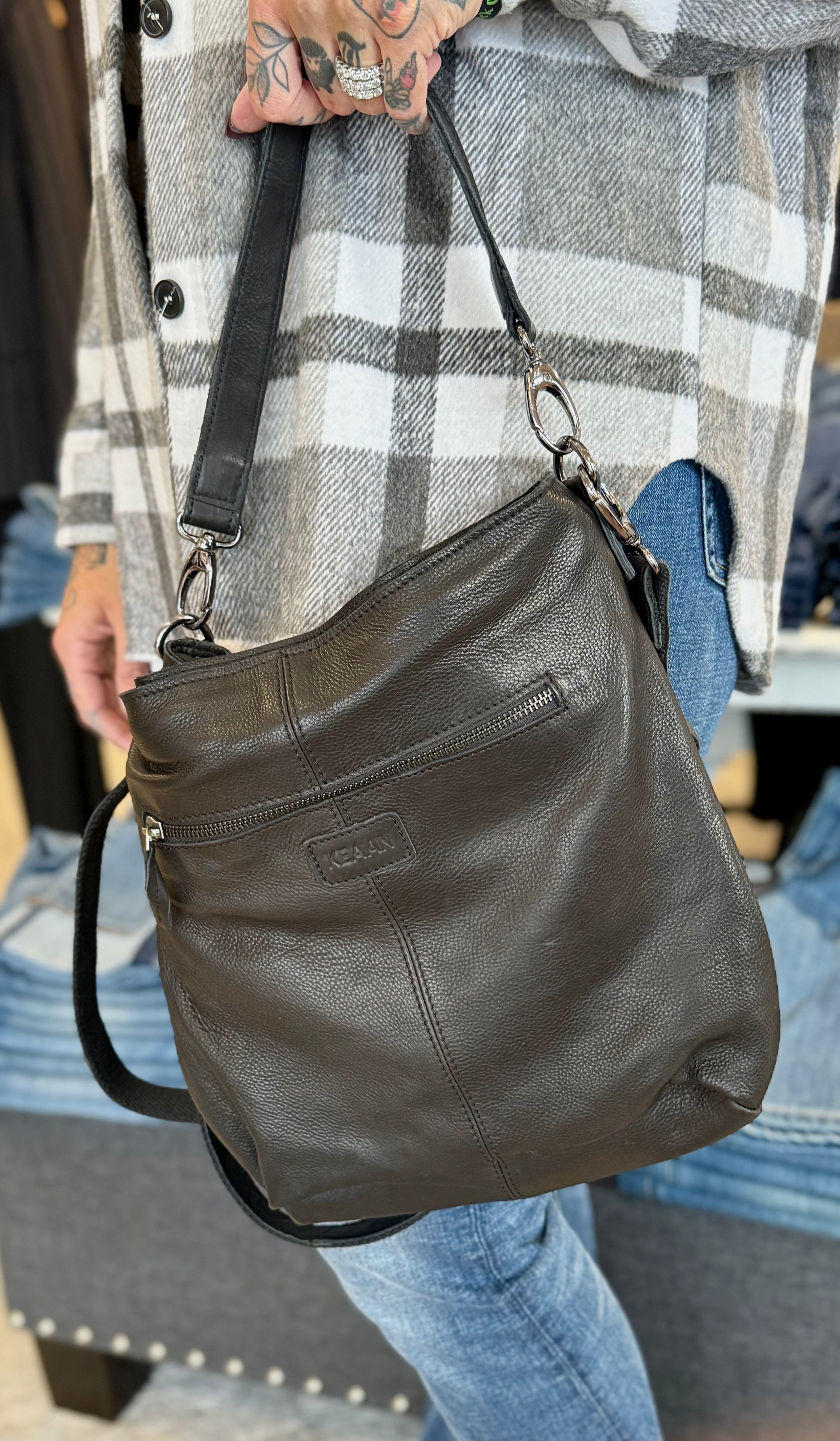 Luna Hobo Bag- black