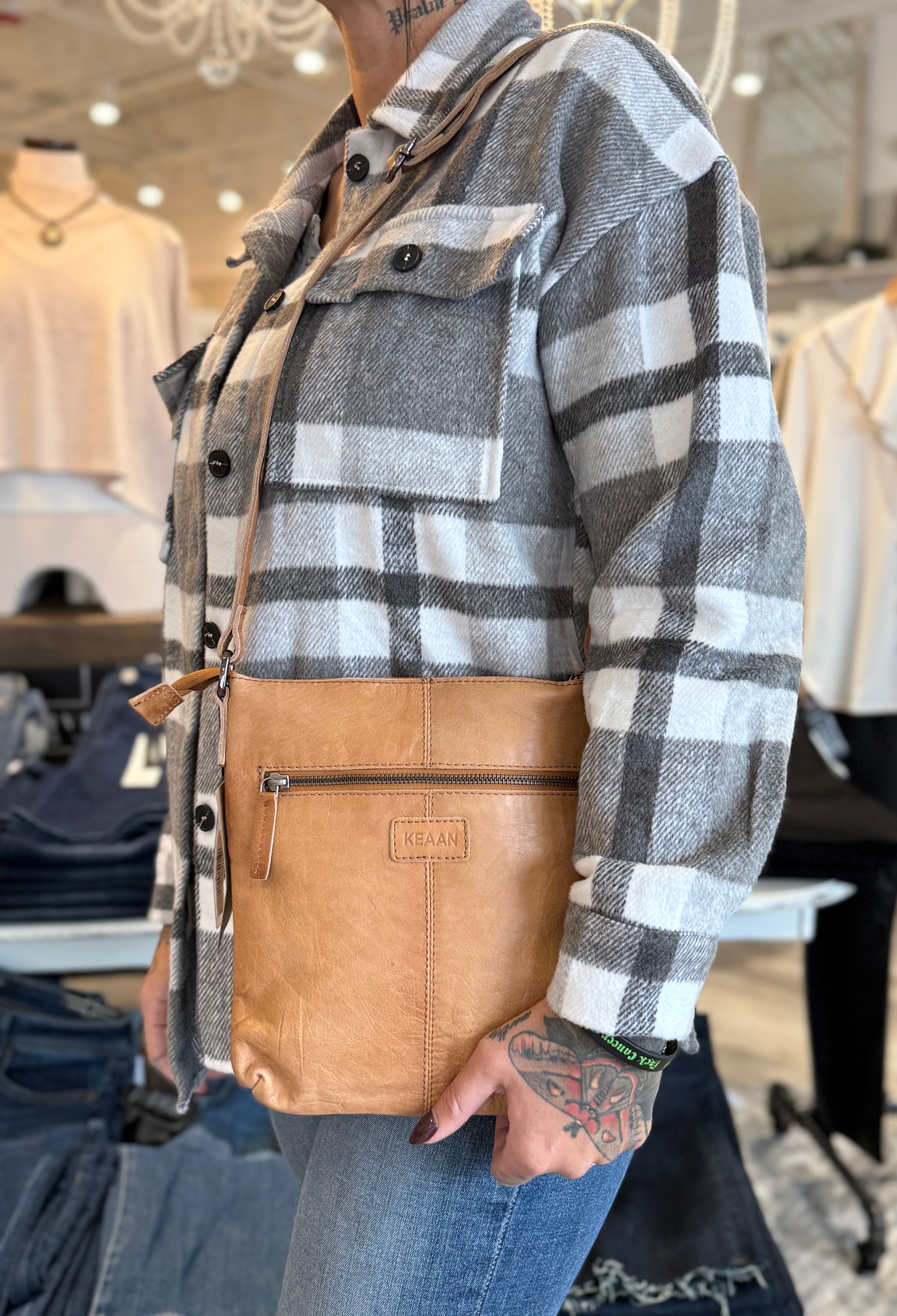 Isabella Crossbody Bag- tan