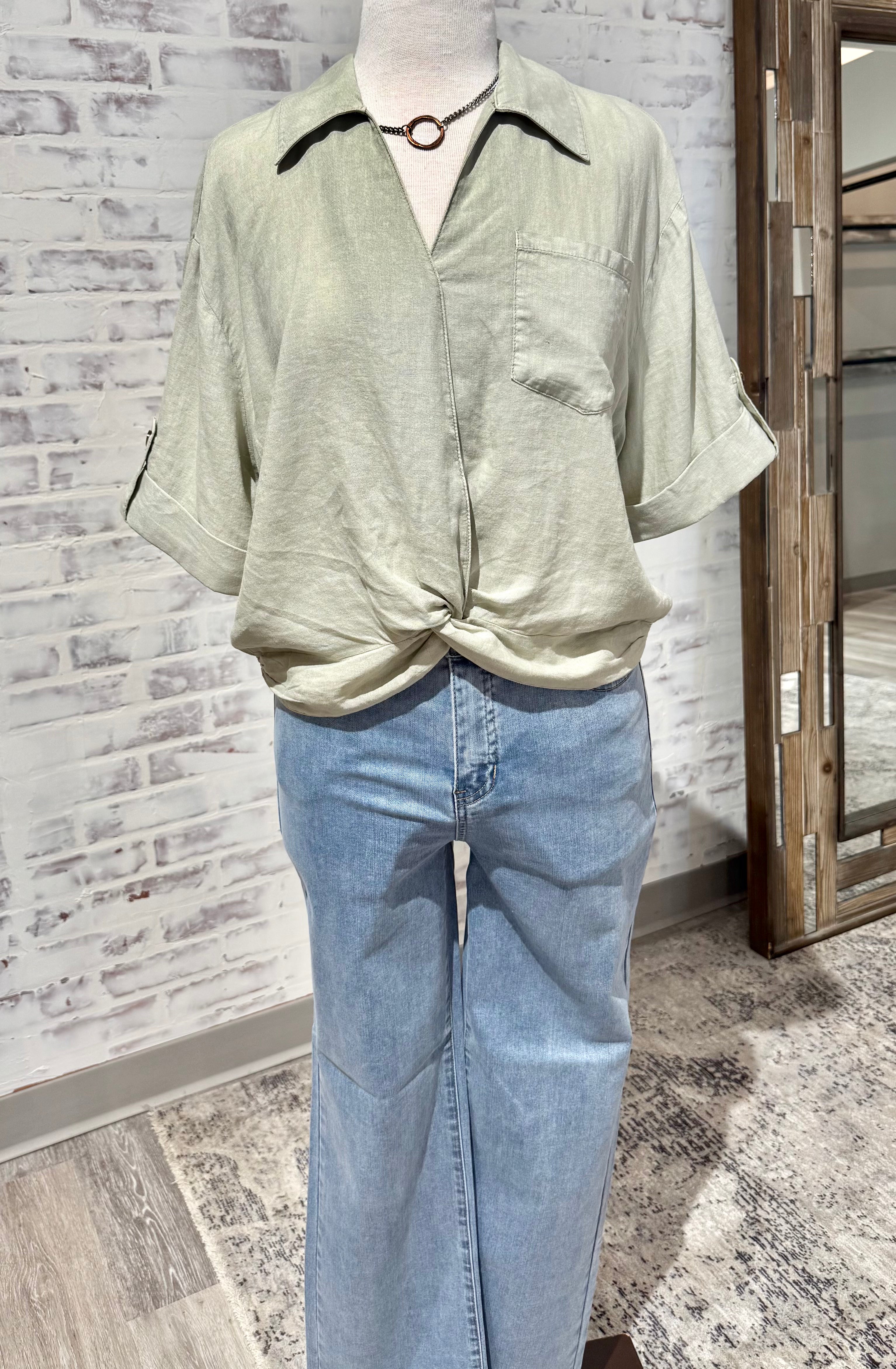 Rebel Knot Front Top- KUT
