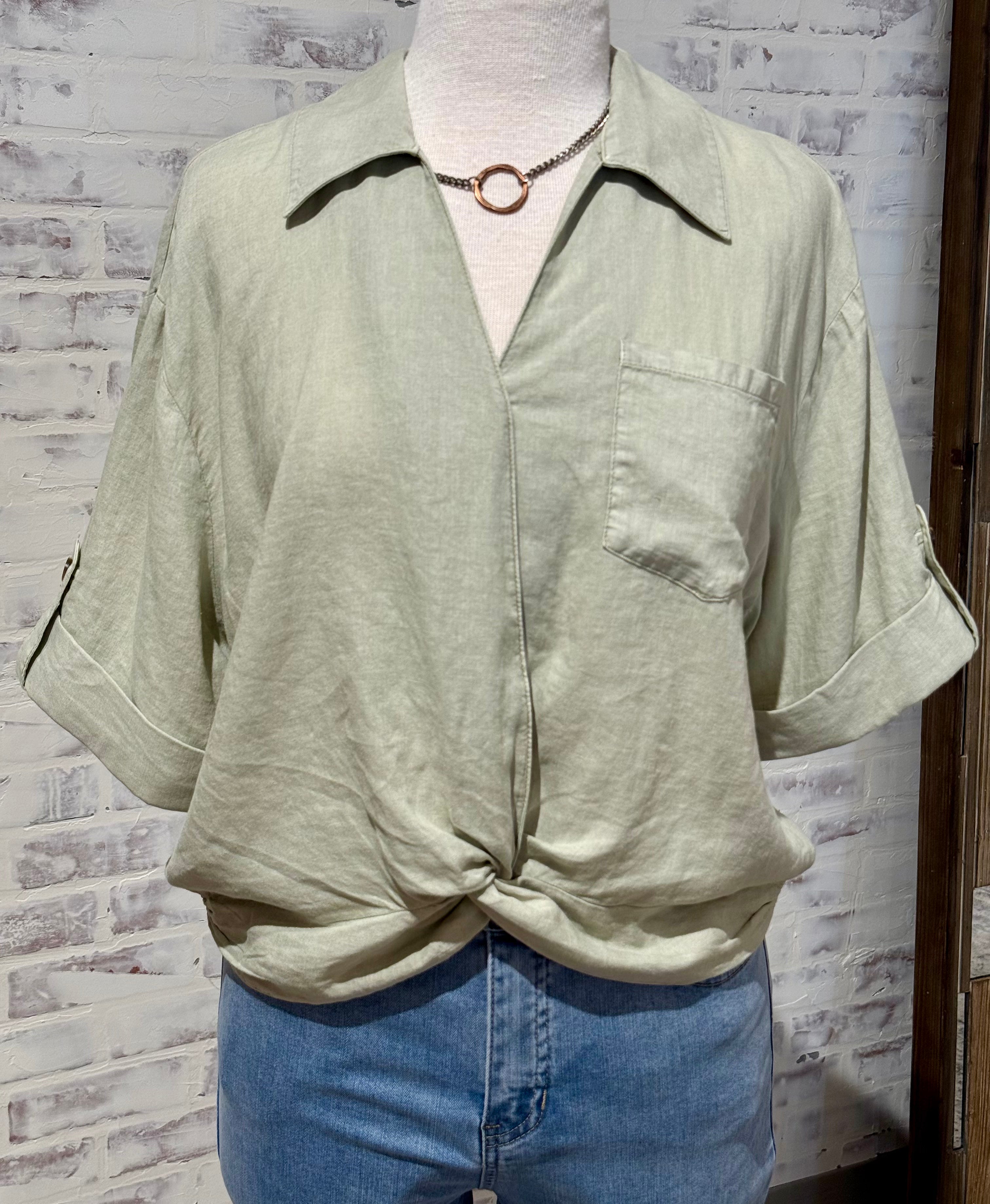 Rebel Knot Front Top- KUT