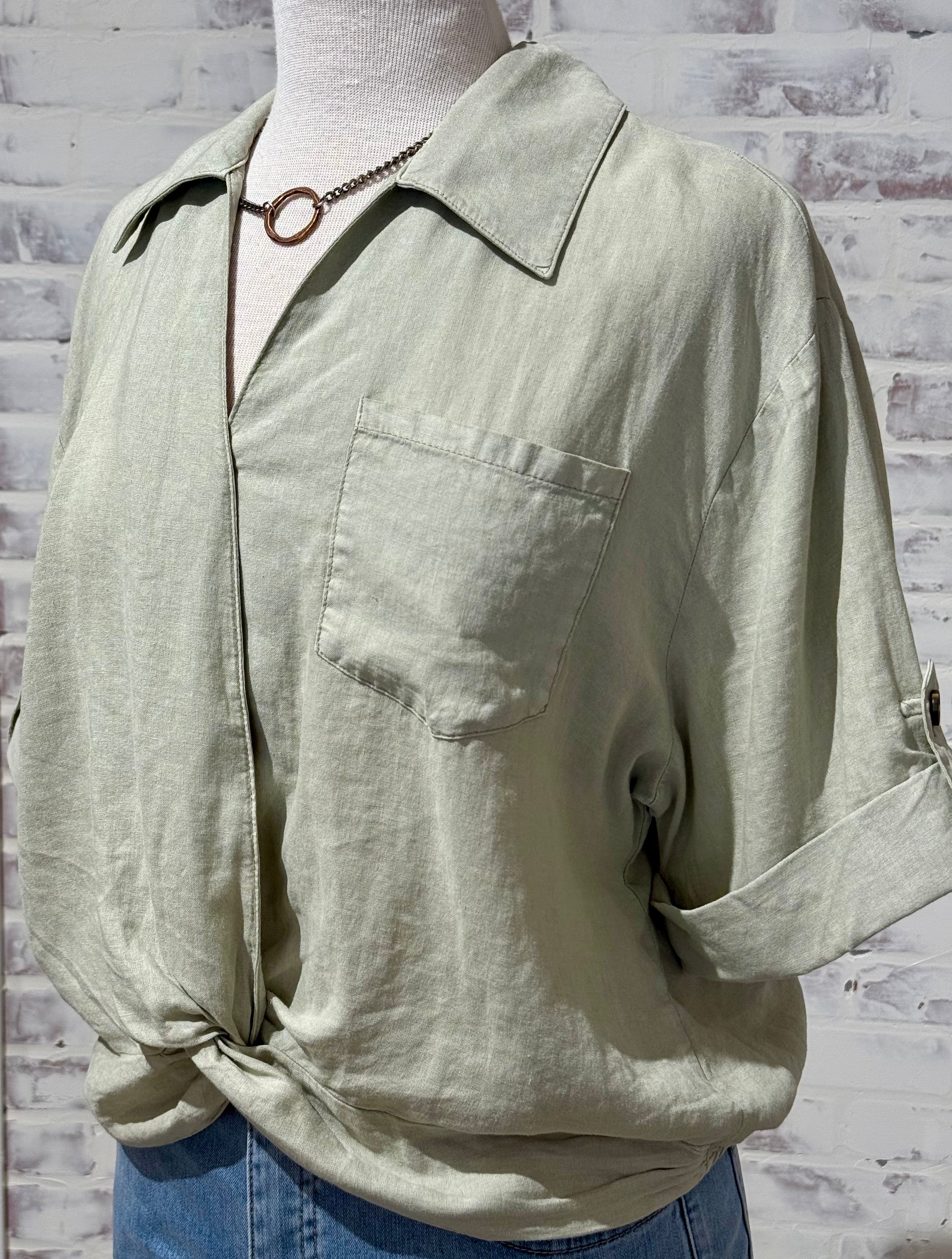 Rebel Knot Front Top- KUT- side
