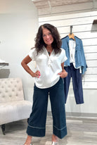 Dion Sailor Crop Palazzo
