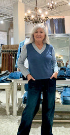 Colorblock V-Neck Sweater