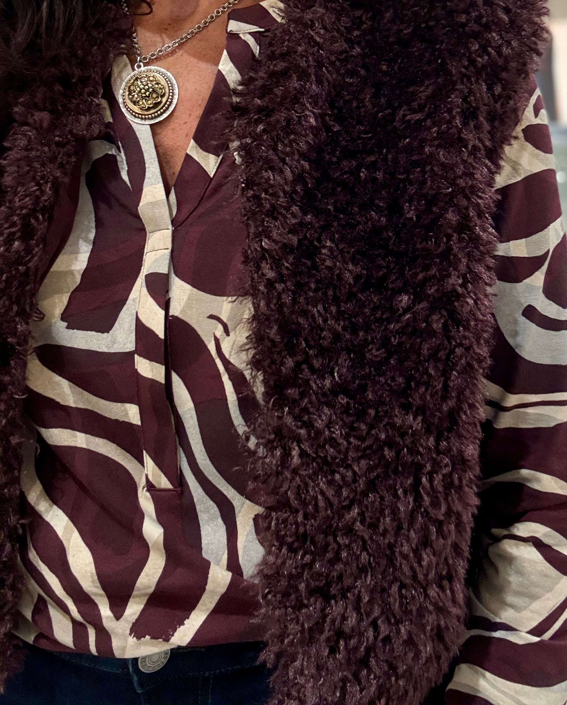 Raissa Long Sleeve Printed Top