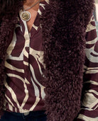 Caroline Short Fuzzy Vest