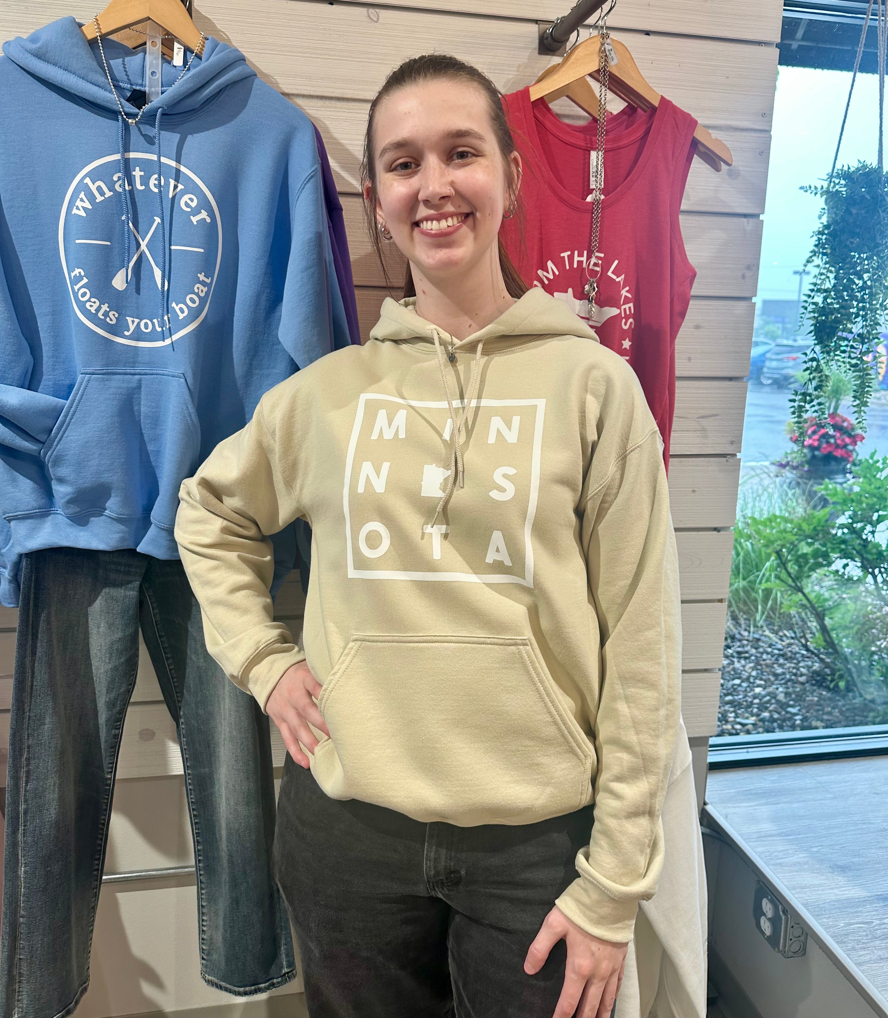 MN Logo Hoodie- sand