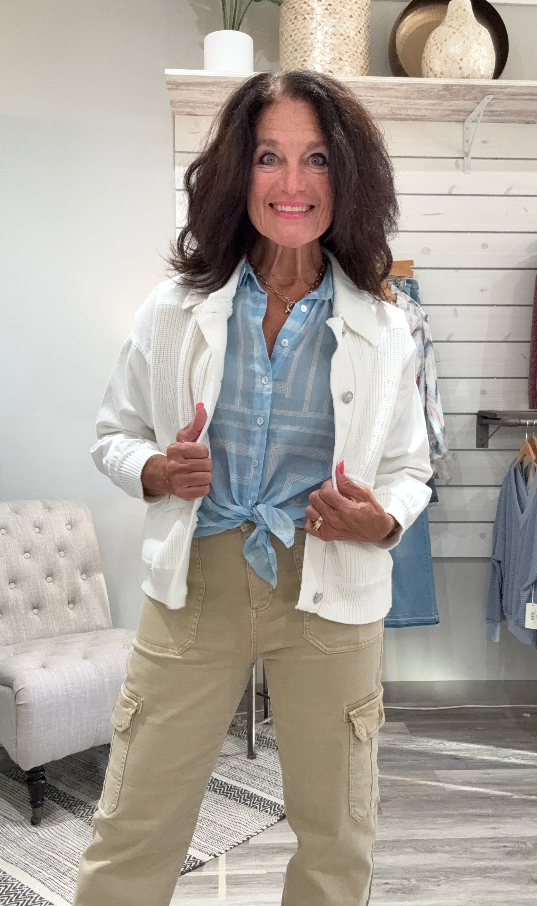 Shaker Stitch Cardigan Metric Knits