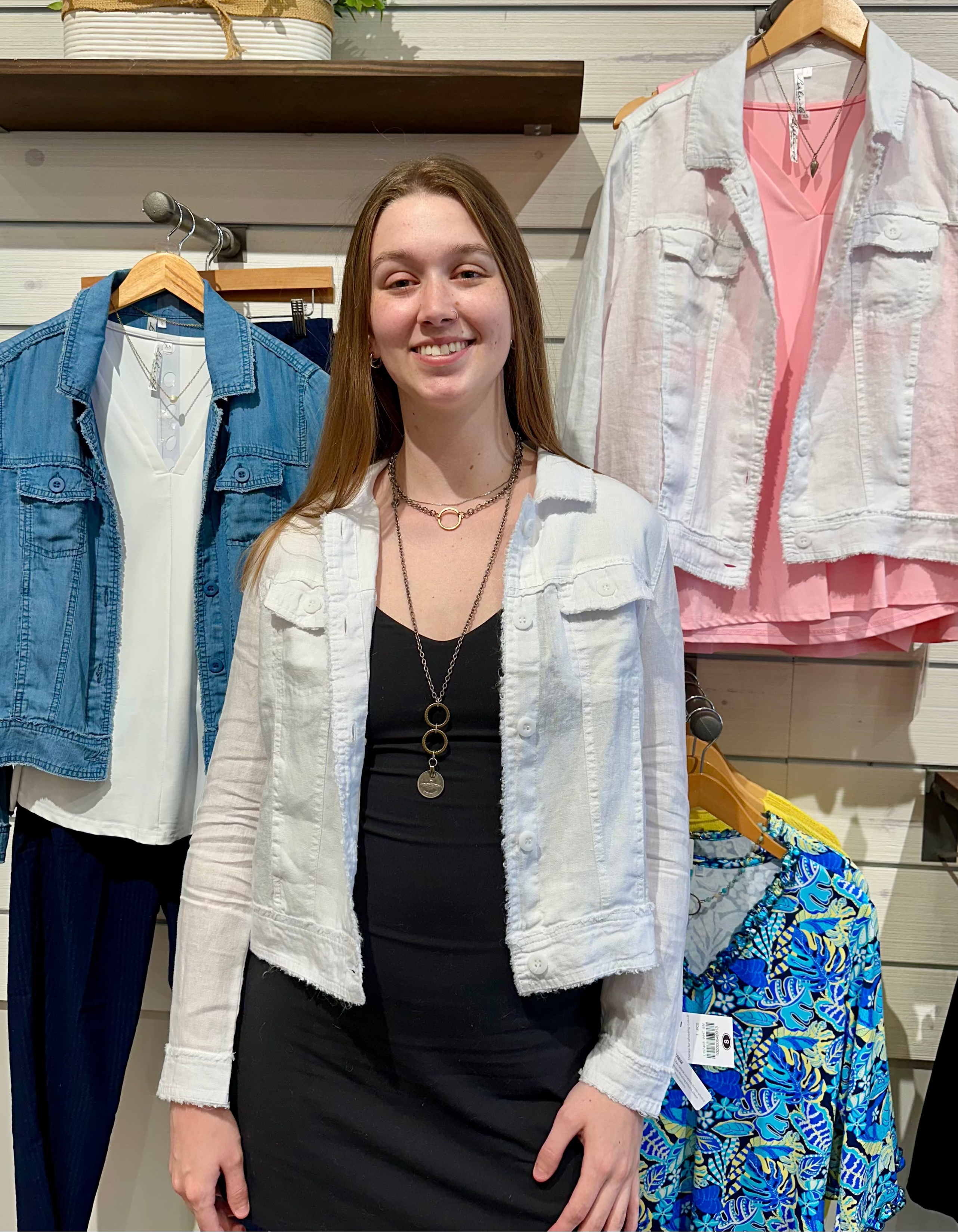 Linen Travel Jacket- Lulu B- White