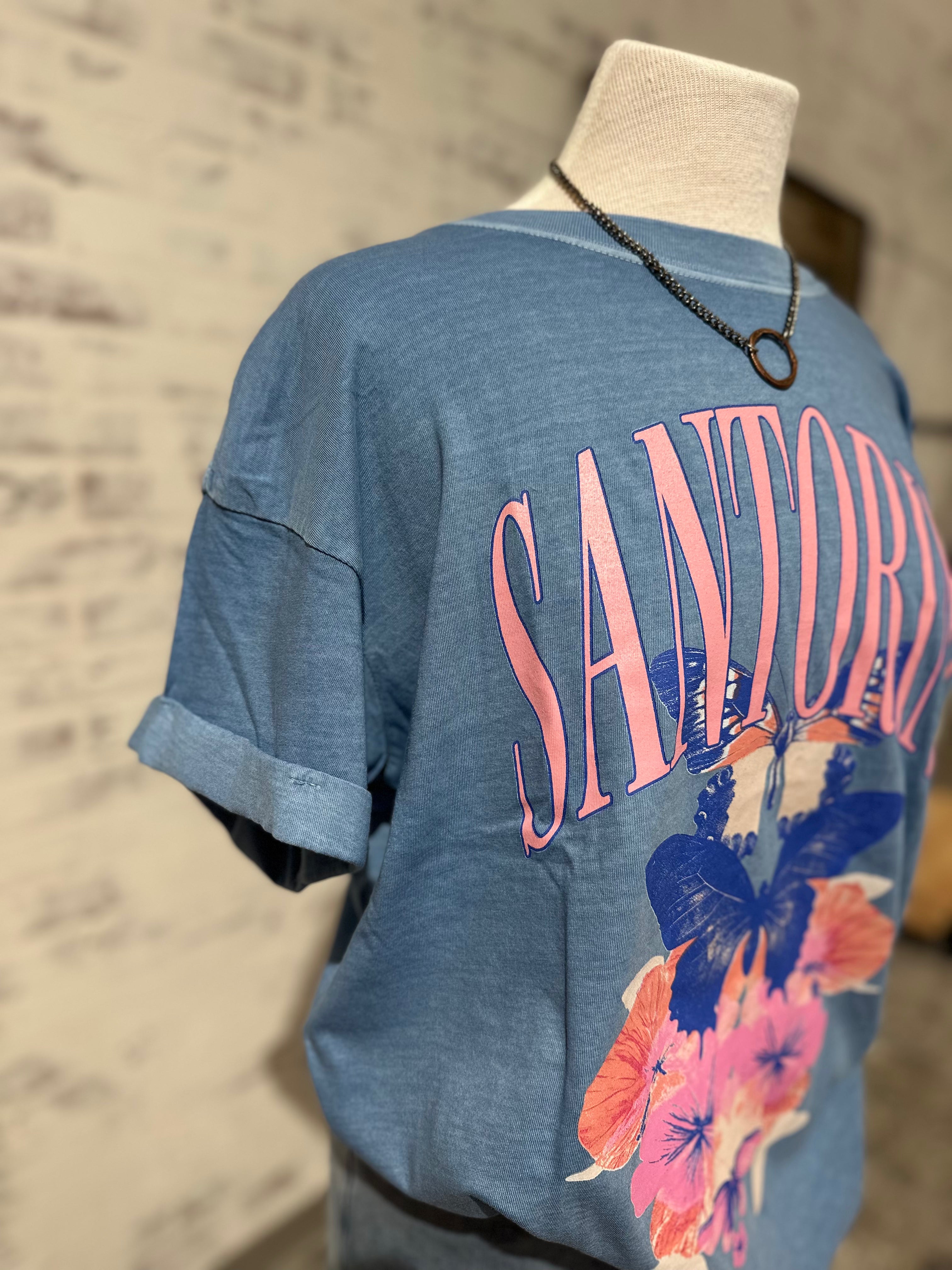 Santorini Butterflies Tee