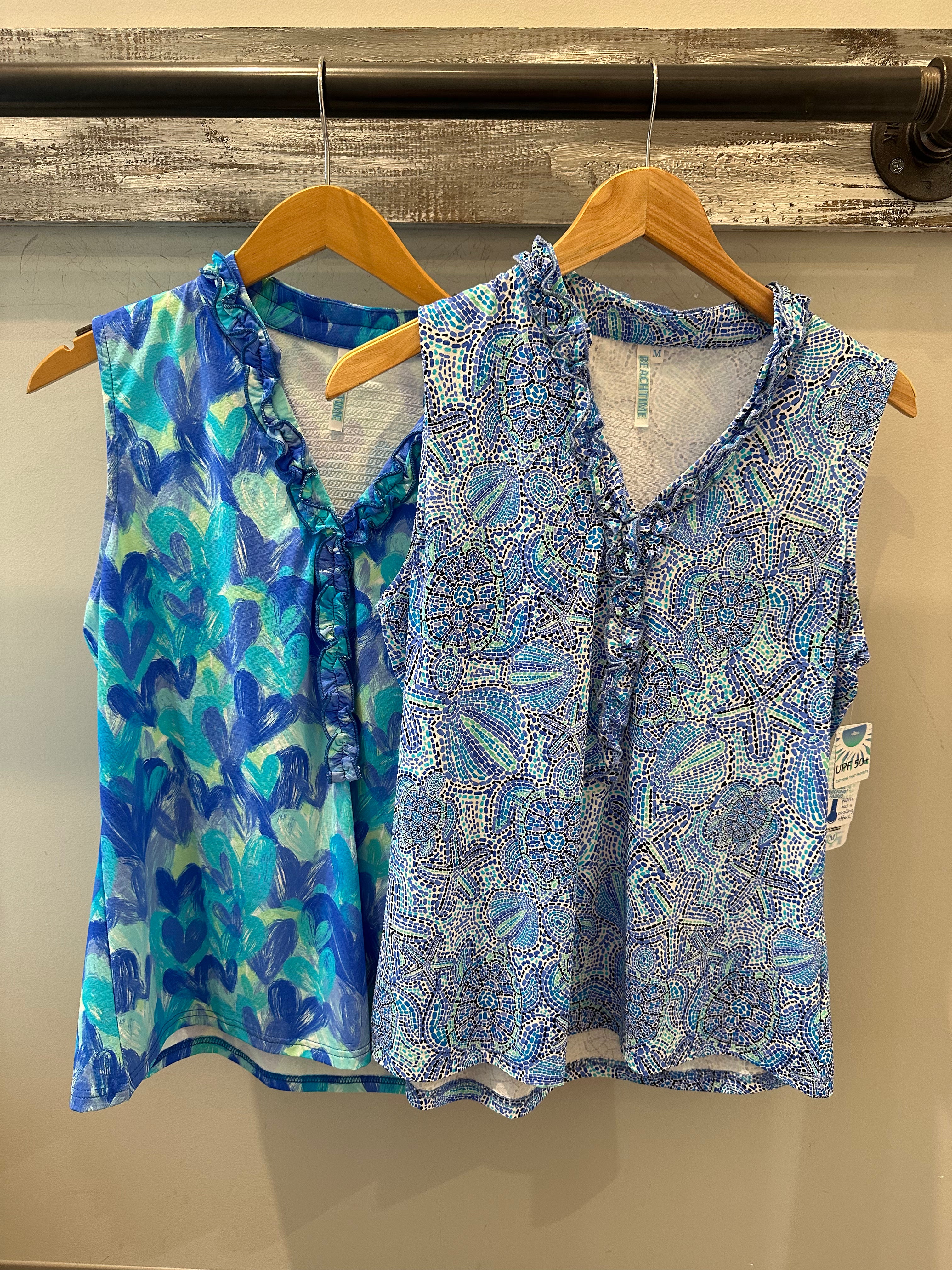 Sleeveless Ruffle Tank