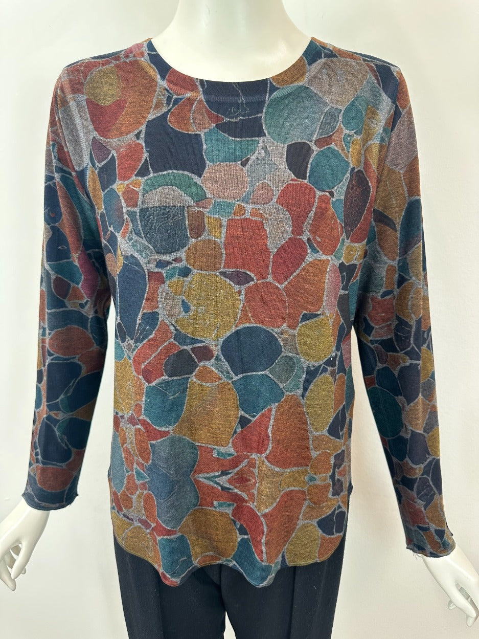 Printed Long Sleeve Top
