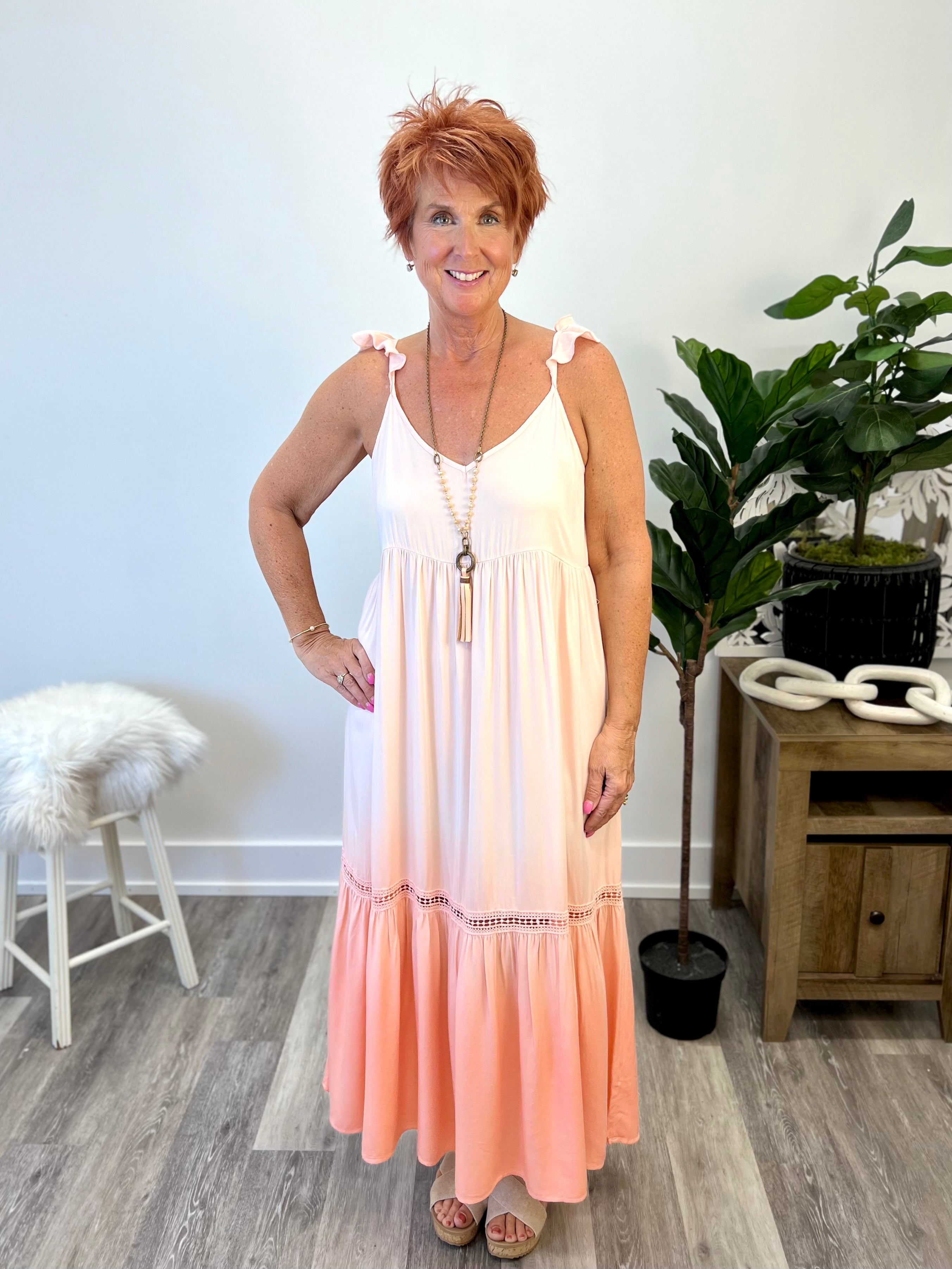 Mainstream Boutique Stillwater Dip Dyed Cami Dress