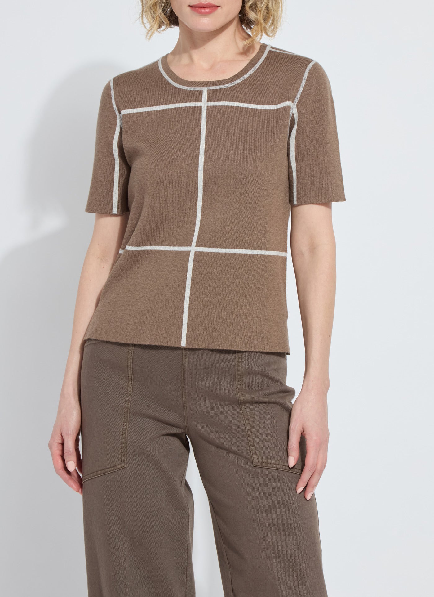 Odessa Reversible Knit Short Sleeve Tee